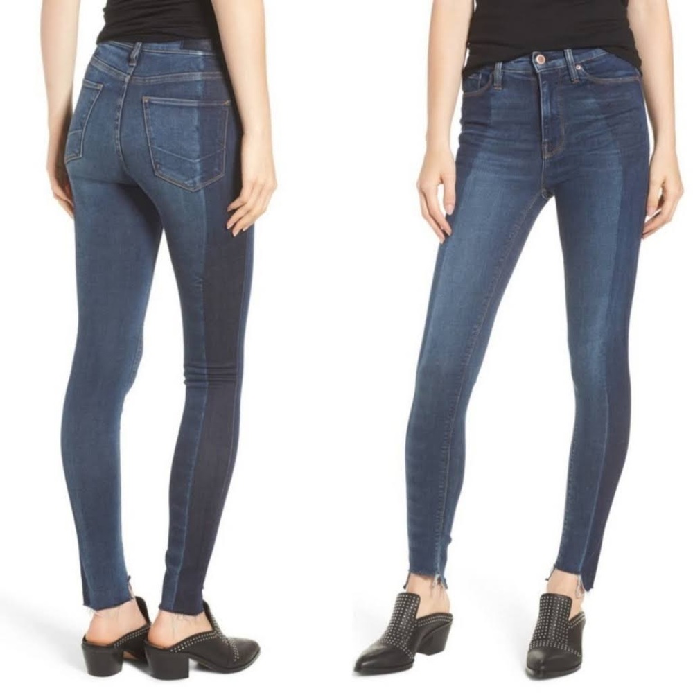 Hudson Barbara Super Skinny Two Tones Jeans 28